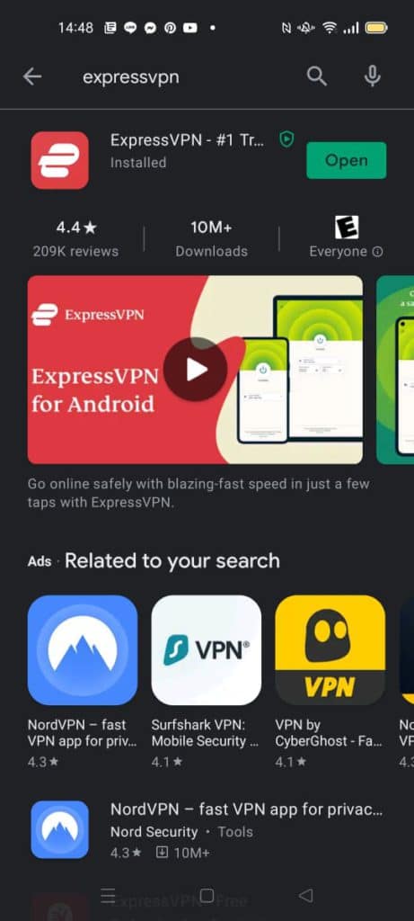 android expressvpn logo